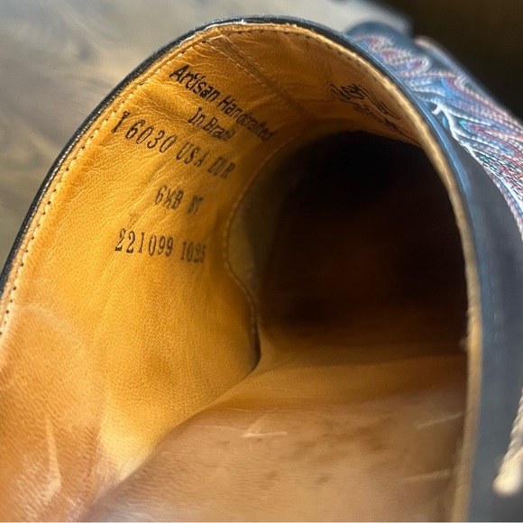 Charlie 1 Horse Mayela Slide By Lucchese Women’s Leather Size 6.5 B - Picture 13 of 14